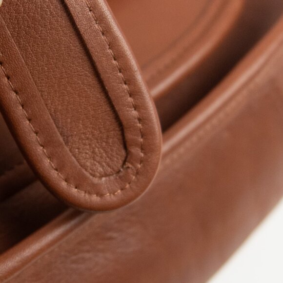 Vintage Coach Taft Bag 9980 Leather Purse Crossbody Bag British Tan EUC - Picture 8 of 12